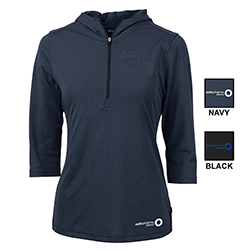 CUTTER & BUCK LADIES VIRTUE ECO PIQUE HALF ZIP